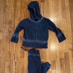 Mish Boys Kids Navy Blue Hoodie and Jogger Set Size 4